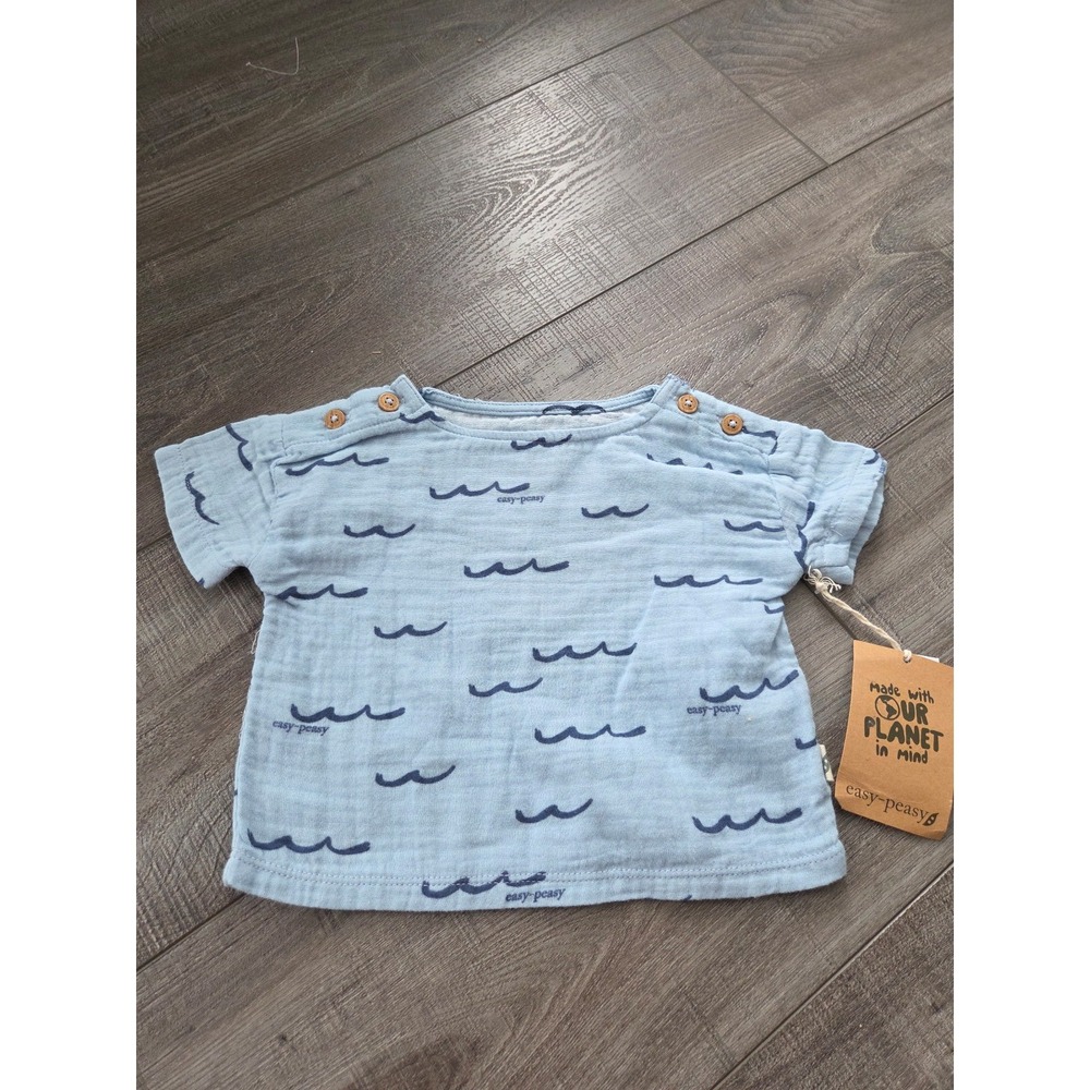 Easy peasy baby boy top 3-6 mos
